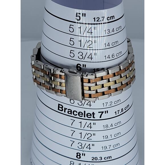 Michael Kors Darci Tri-Tone Steel Crystal Silver Dial Ladies Quartz Watch MK3203 - Picture 8 of 9